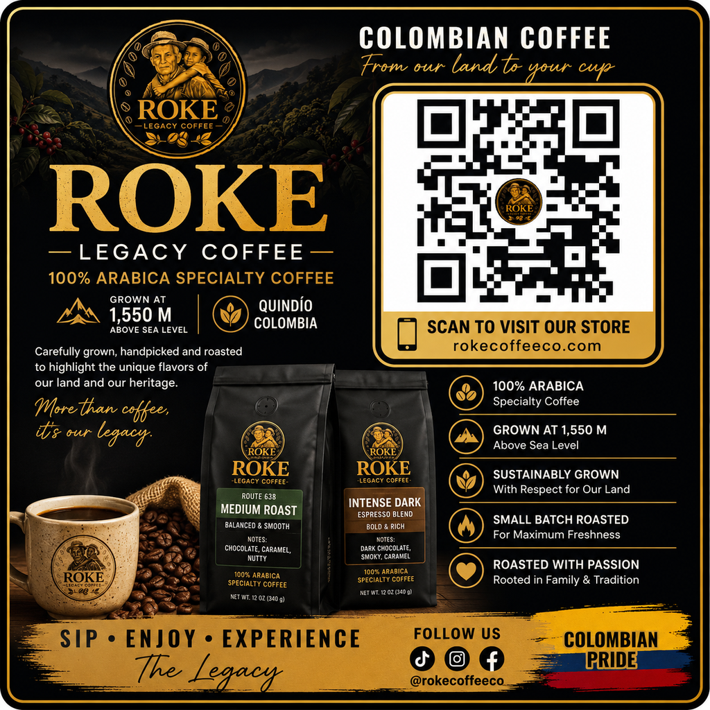 ROKE Legacy Coffee – Colombian Medium Roast, 2 oz Discovery Size