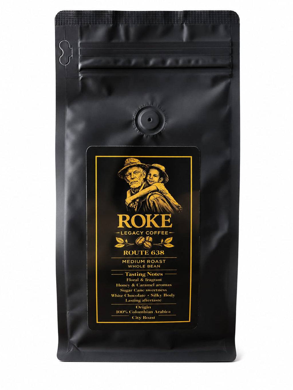 ROKE Route 638 Colombian Medium Roast Coffee 12oz